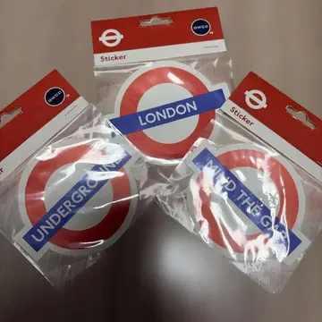 [ 새상품 미사용 ] 런던 지하철풍 스티커 3개 세트 London