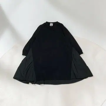 H 아쉬 리메이크 플레어 개더 원피스 절개 루즈핏 나카메구로
