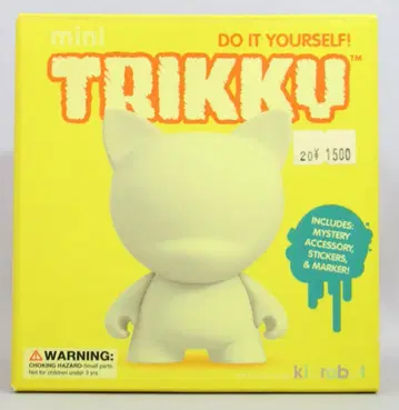 Kidrobot MUNNY WORLD Paul Budnitz Mini Trikky 4 White