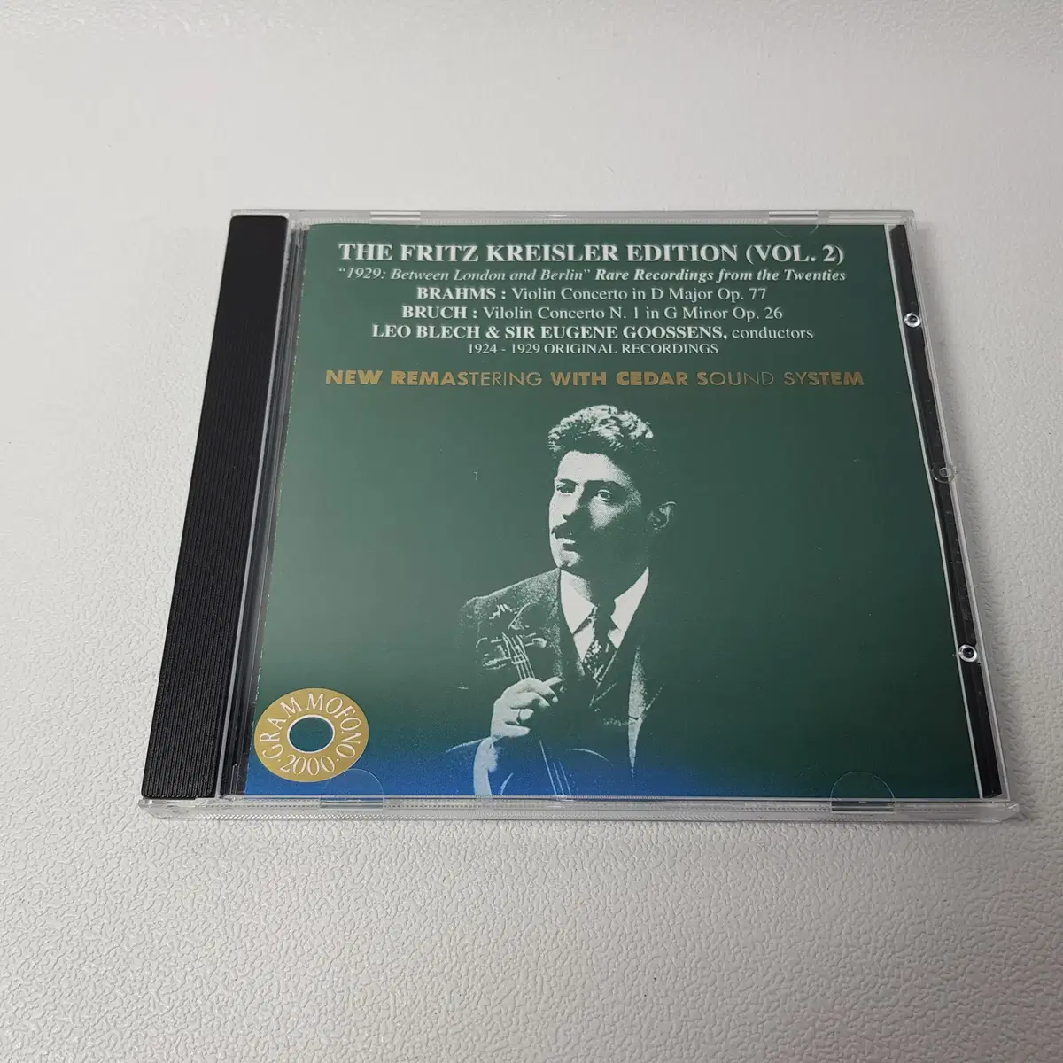 프리츠 크라이슬러 브람스 브루흐 바이올린 협주곡 이탈리아반 CD