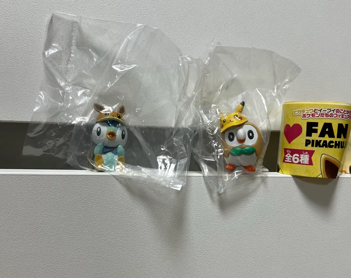 포켓몬스터 (팽도리,나몰빼미) 가챠 피규어 굿즈 2종 일괄