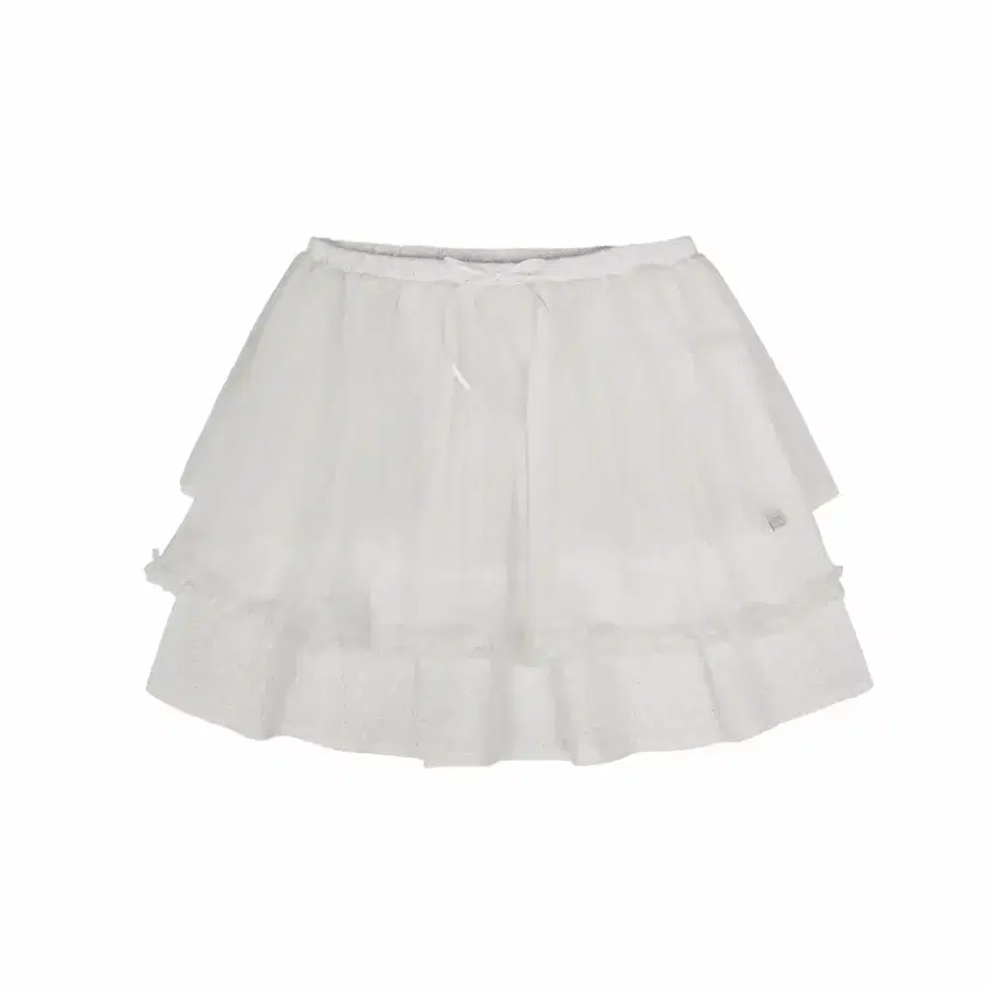 뚜오미오 EYELET TUTU SKIRT [WHITE]