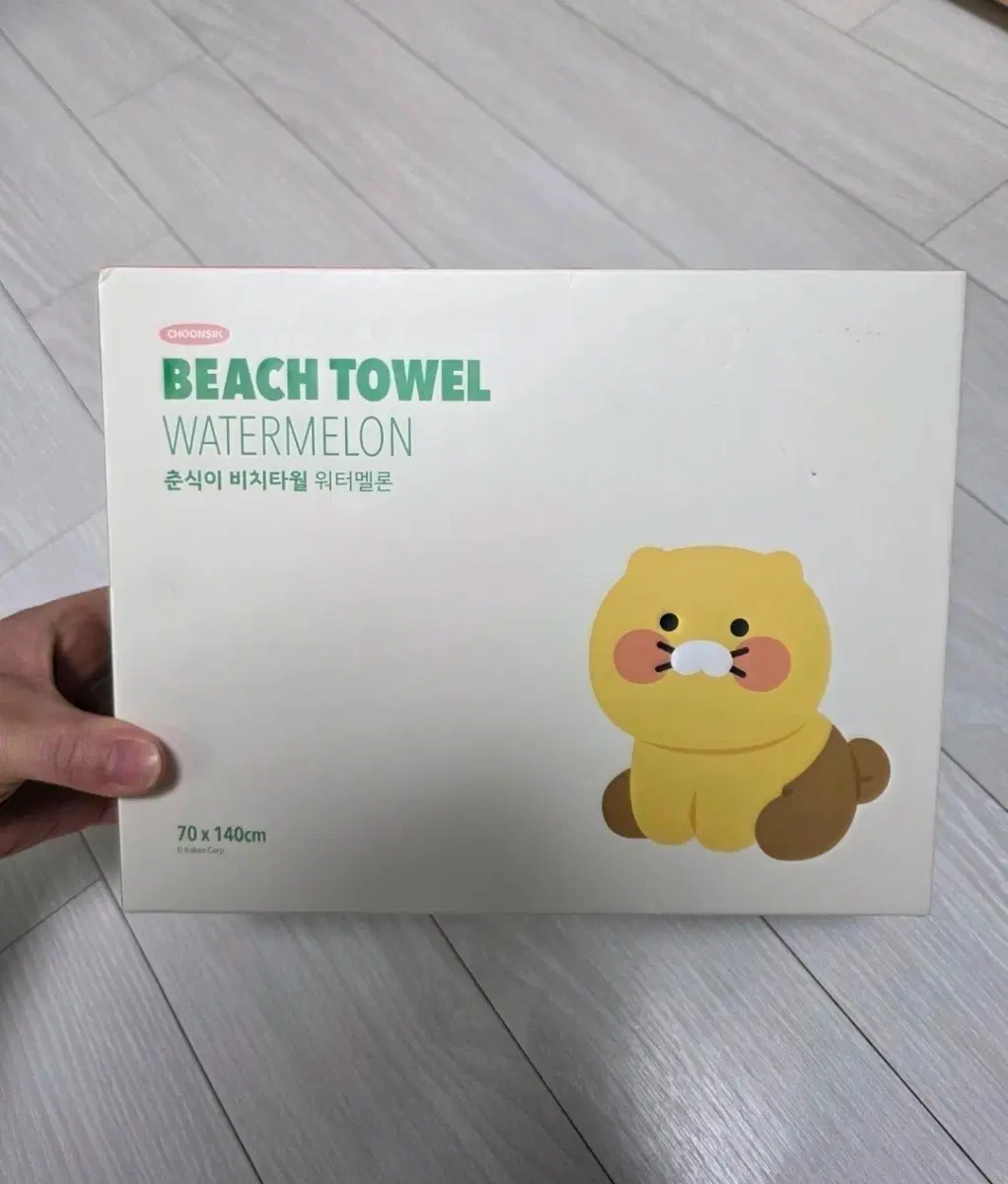 새상품)카카오프렌즈 춘식이 비치타월 워터멜론