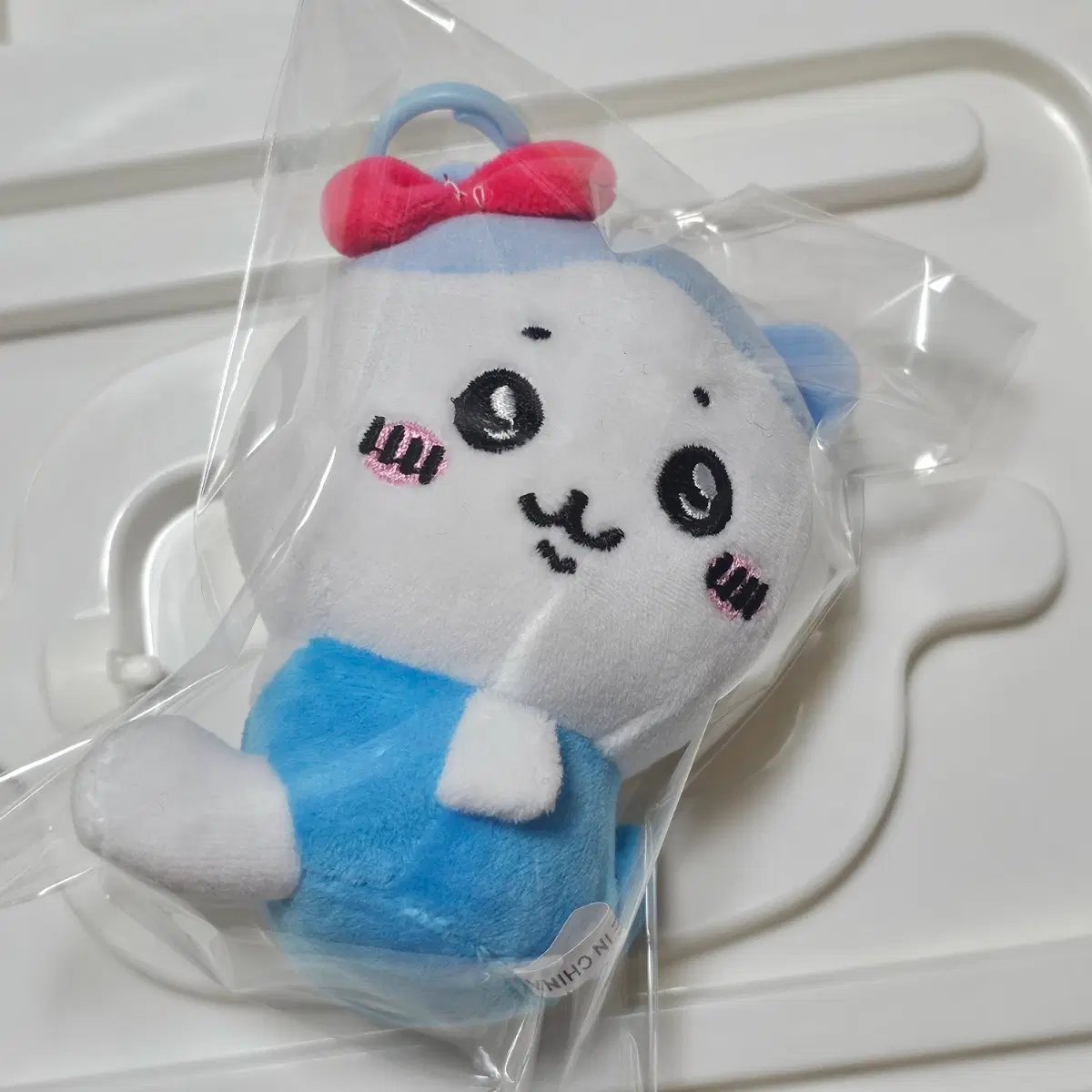 먼작귀 하치와레 리본 인형 키링