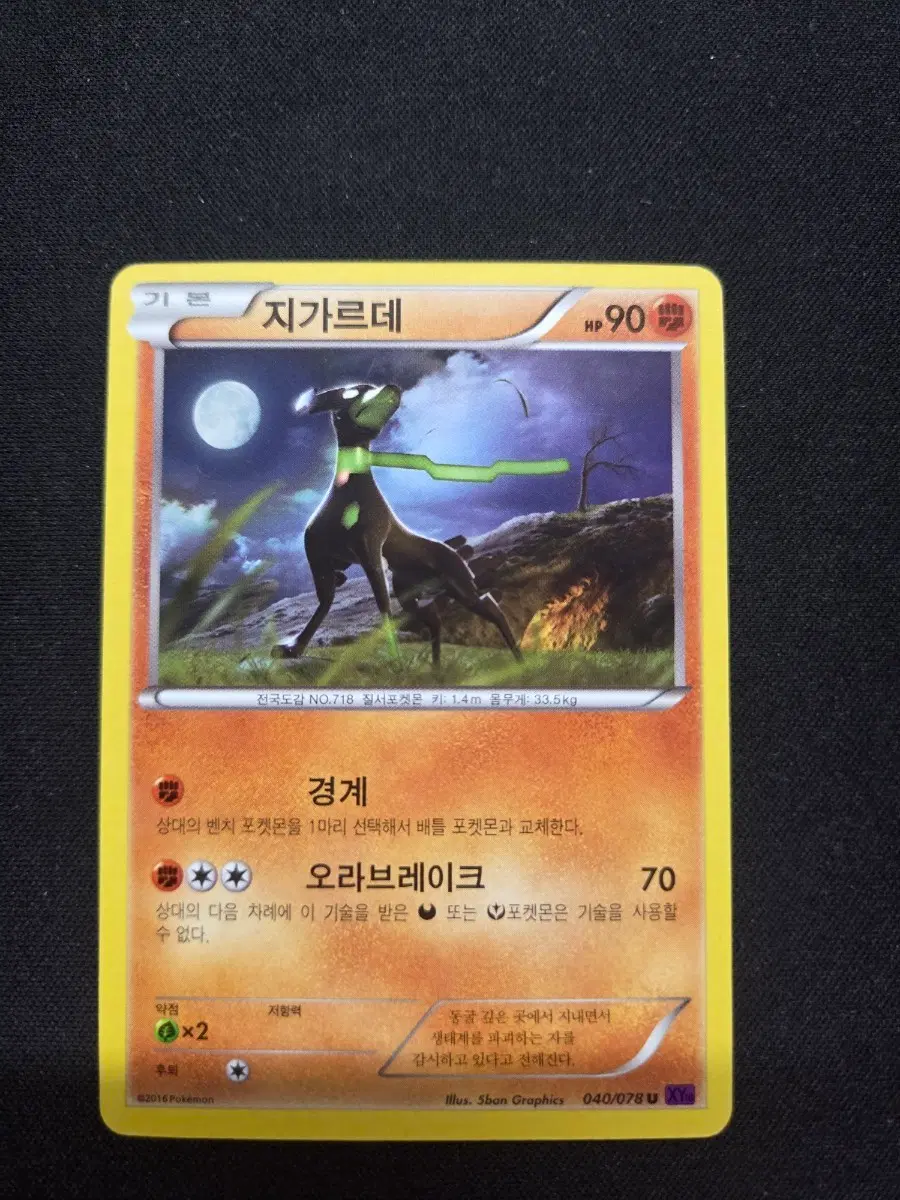 포켓몬카드 지가르데