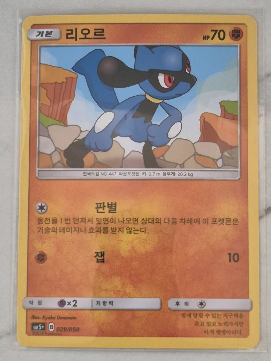 루. 포켓몬카드 리오르 sm5+ 2018