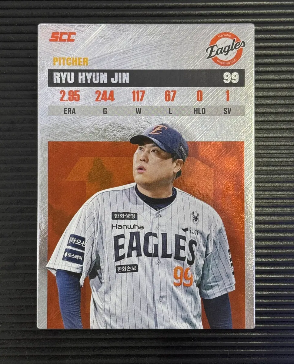 2026 KBO 오피셜 컬렉션 카드+ 레코드 한화 류현진 선수