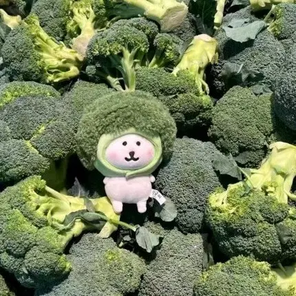 10cm 인형옷 솜인형옷 브로콜리 모자