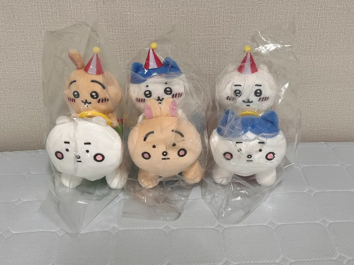 치이카와 우사기 하치와레 피포포 인형 3종 일괄