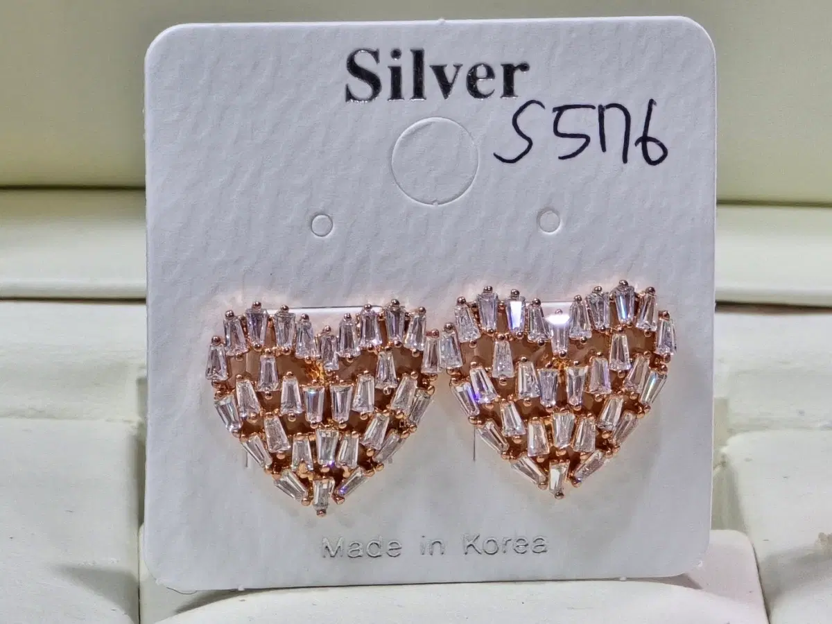 실버포스트 하트 귀걸이 S5N6