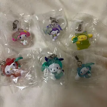 케로케로 파티 산리오 메지루시 액세서리 세미 컴플리트 5종
