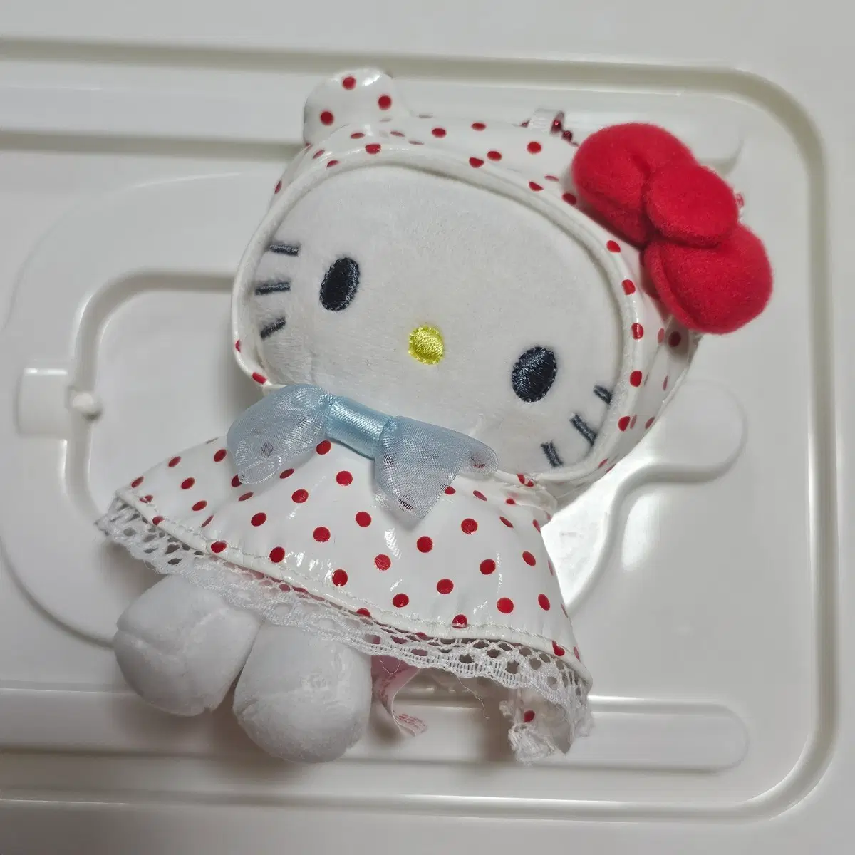 도트 우비 키티 인형 키링