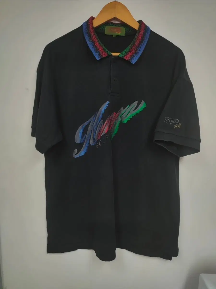 KENZO 겐조 골프 로고 반팔 카라티