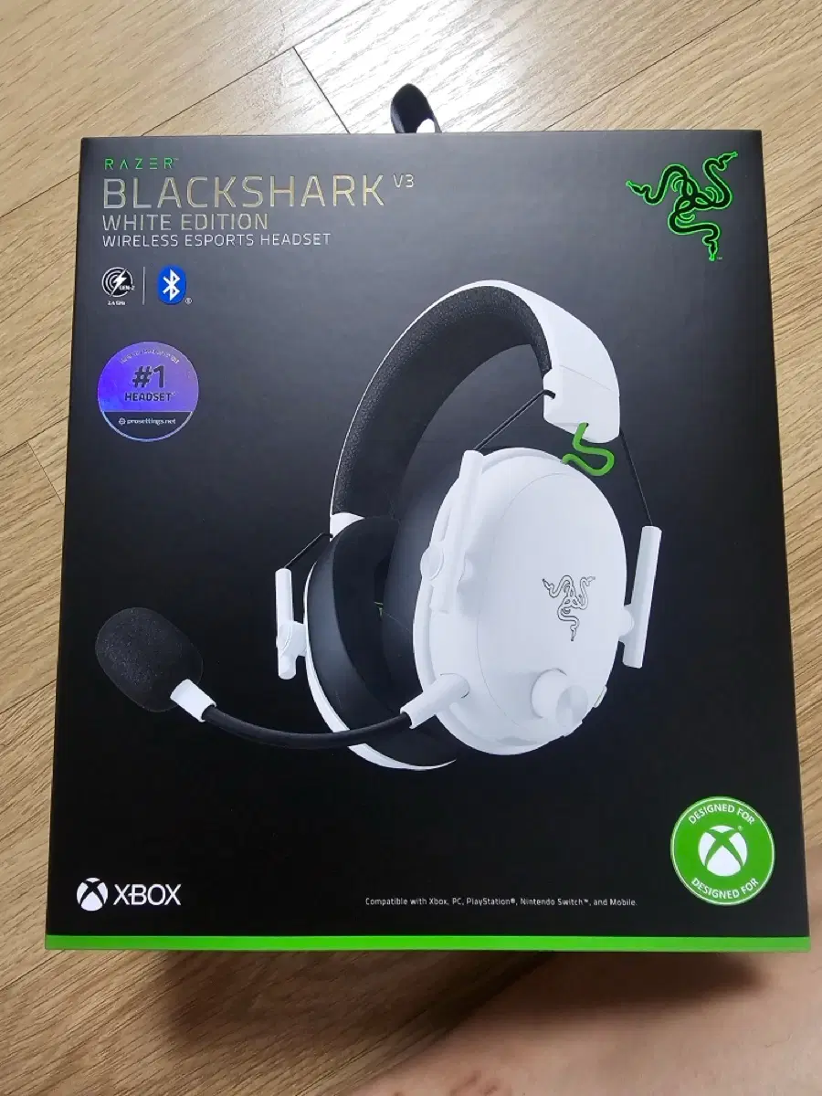 레이저 BlackShark V3 화이트 에디션 무선 게이밍 헤드셋