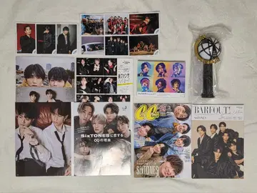 SixTONES 잡지 공식 사진 DVD 응원봉 묶음 판매