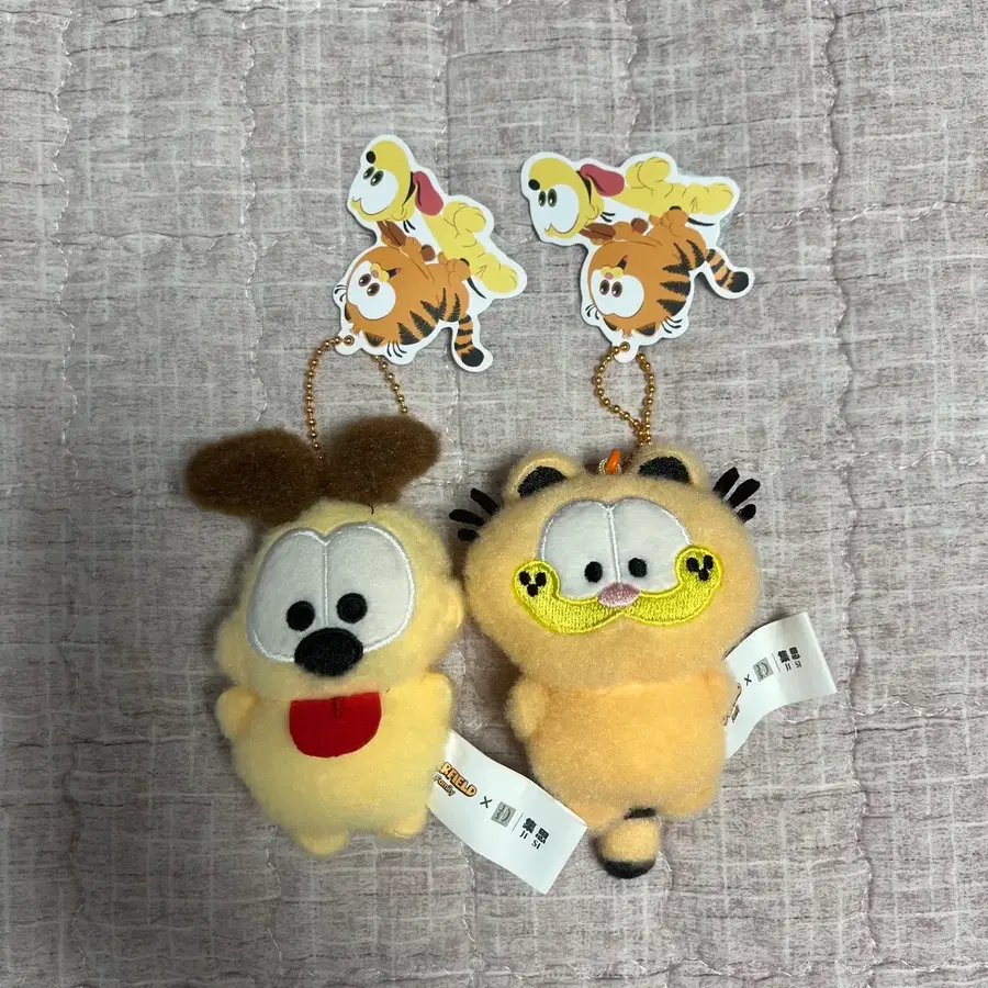 [새상품] 일괄 가필드 키링 2종 세트