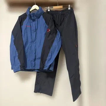 MAMMUT GORE-TEX 레인수트 셋업 블루 XL 사이즈