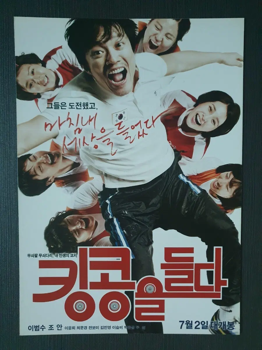 킹콩을 들다 한국 영화 전단지 팜플렛 2단접이 A4
