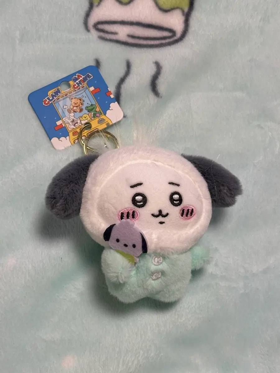 [새상품] 먼작귀x산리오 치이카와 포차코 인형 키링