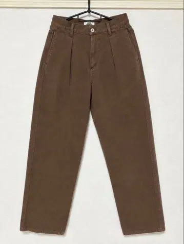 UNIQLO (유니클로) 데님 턱 팬츠 브라운 61cm 여성용