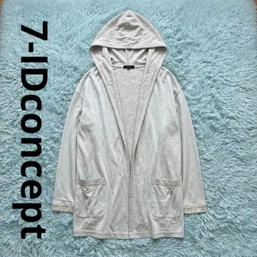 [ 새상품급 ] 7-IDconcept. 오픈카디건 라이트 그레이 40 L