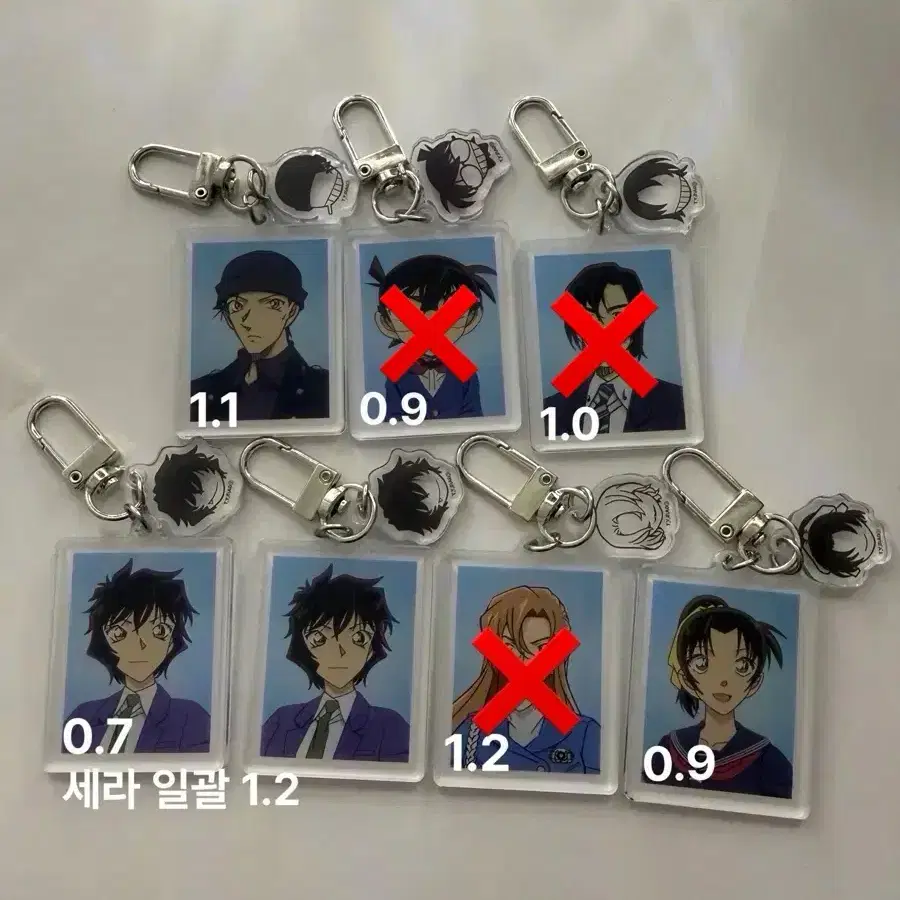 코난 더현대 팝업 증사 키링 띠부씰 교판