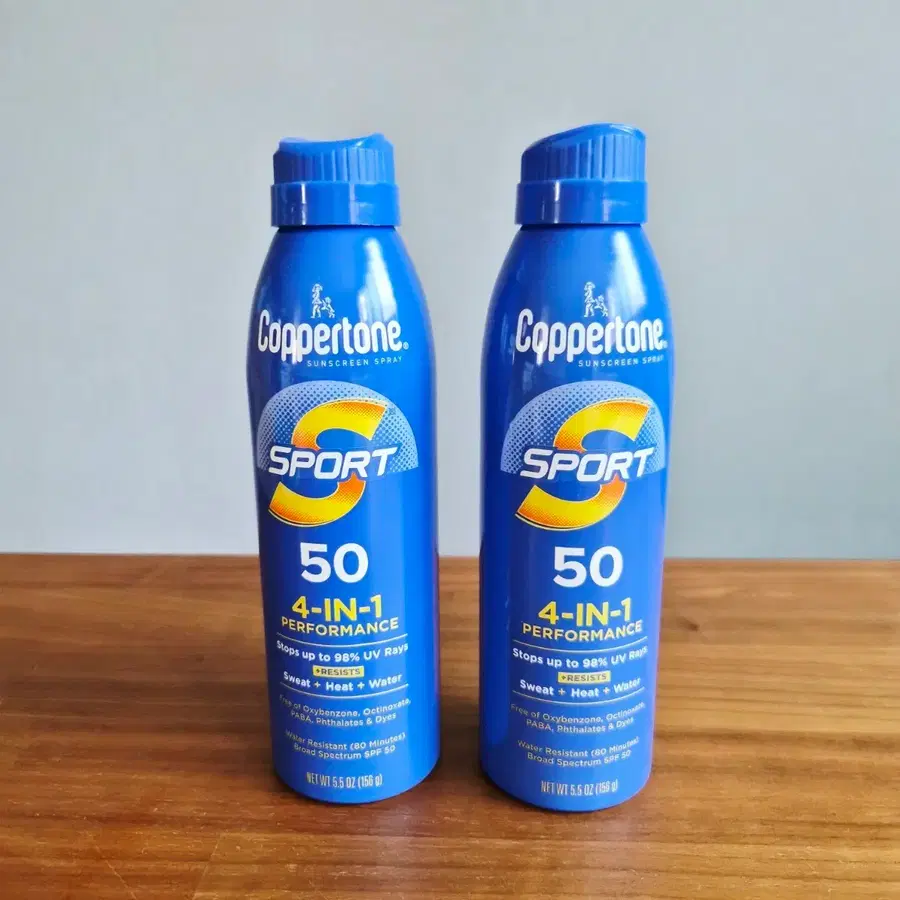 코퍼톤(Coppertone) 스포츠 4-in-1 SPF50 선스프레이 2개
