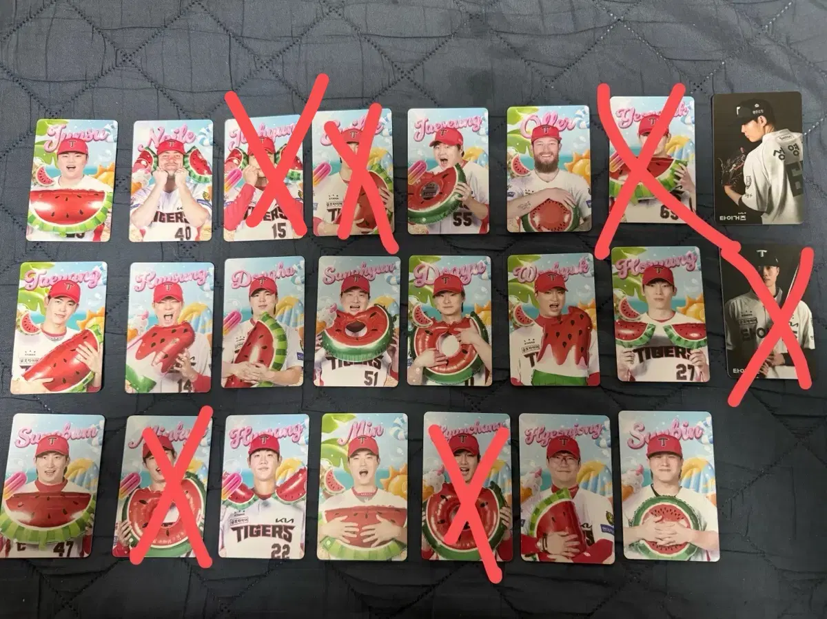 기아타이거즈 여름포카 , 광복절 포카 판매