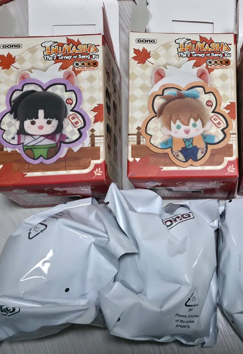 이누야샤 손가락 인형(산고.싯포)