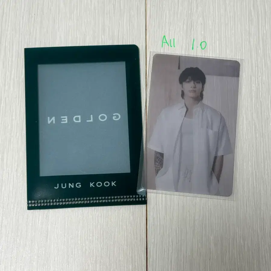 방탄소년단 정국 포토카드 GOLDEN