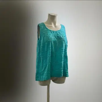 USA 제조 90s 빈티지 미국 탱크탑 빈티지 상의 패턴