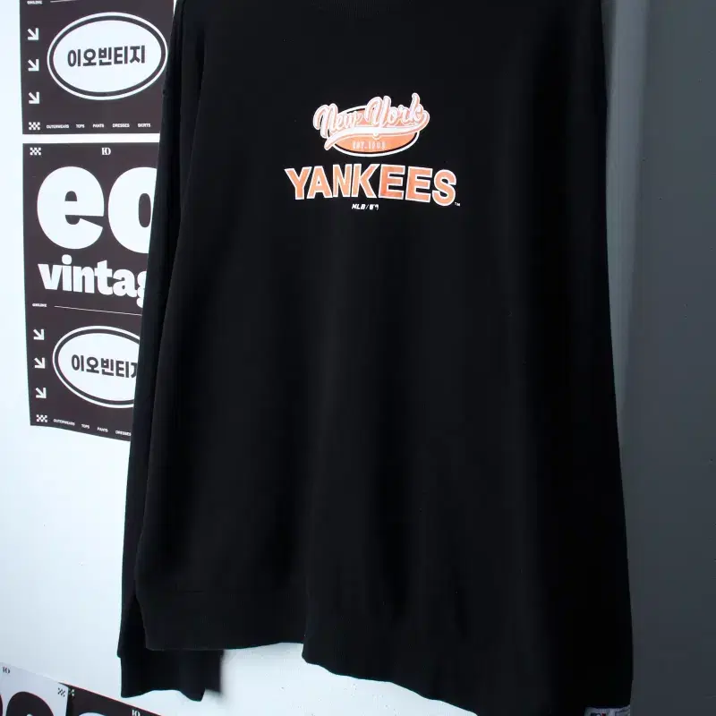 (2XL) MLB 엠엘비 맨투맨 티셔츠 빅사이즈 뉴욕양키즈-H37385