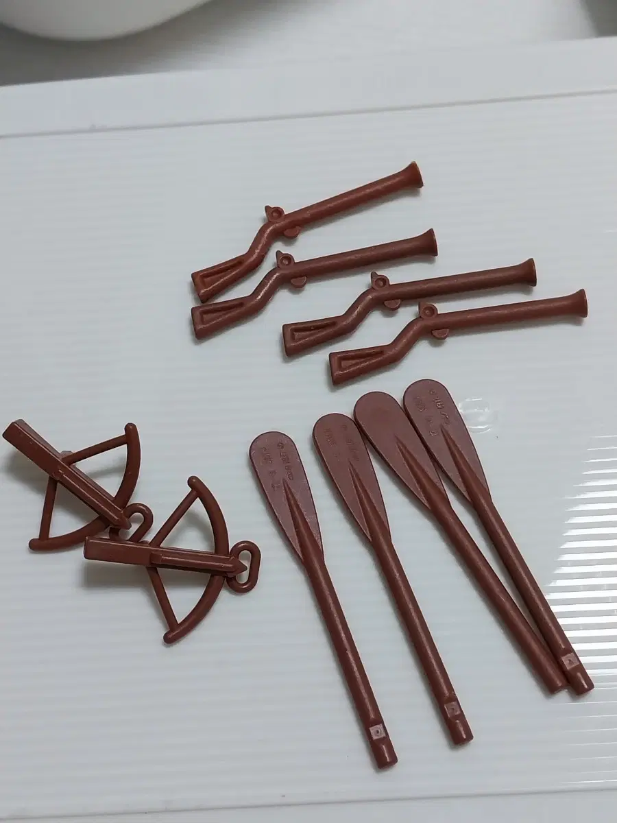 레고 갈색 총, 노 석궁 무기 부품들