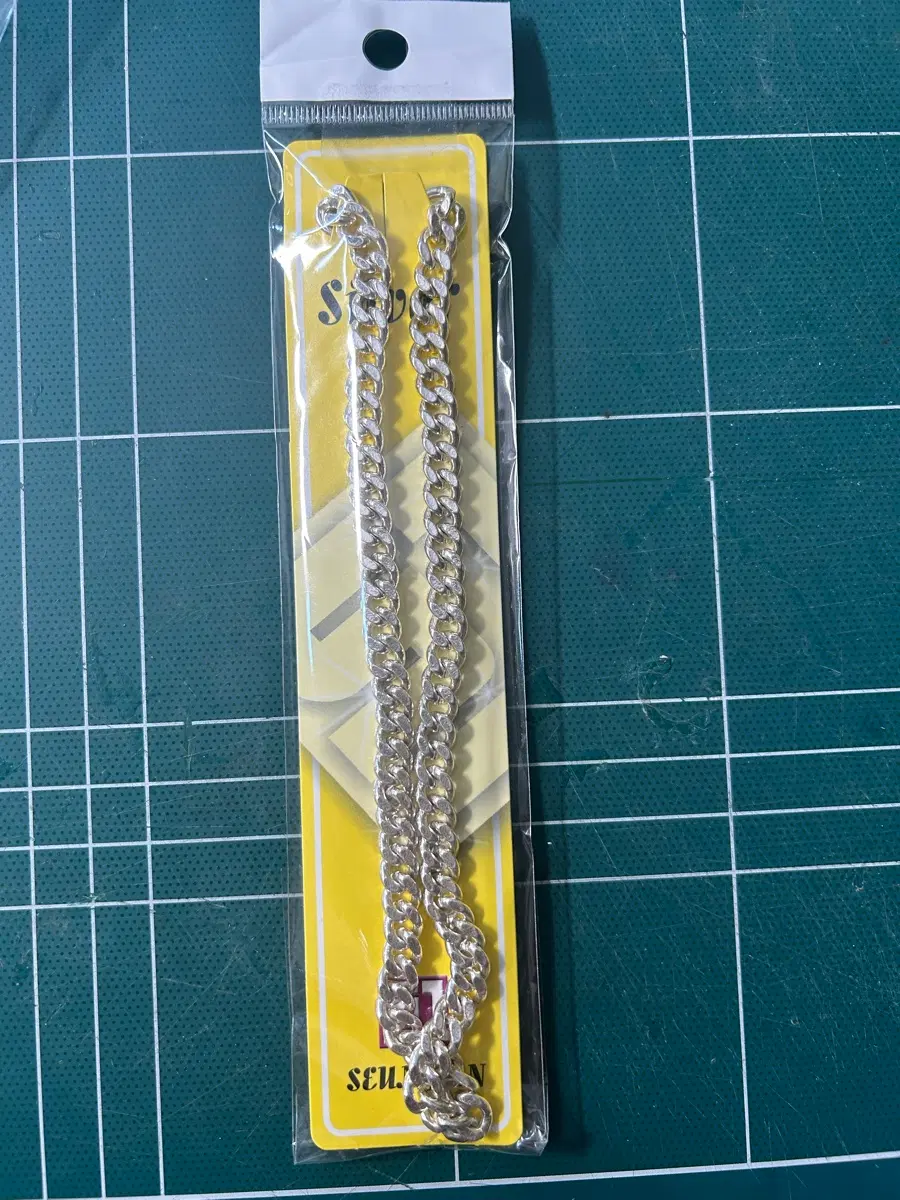 체인 롱줄 은 목걸이 실버 66cm