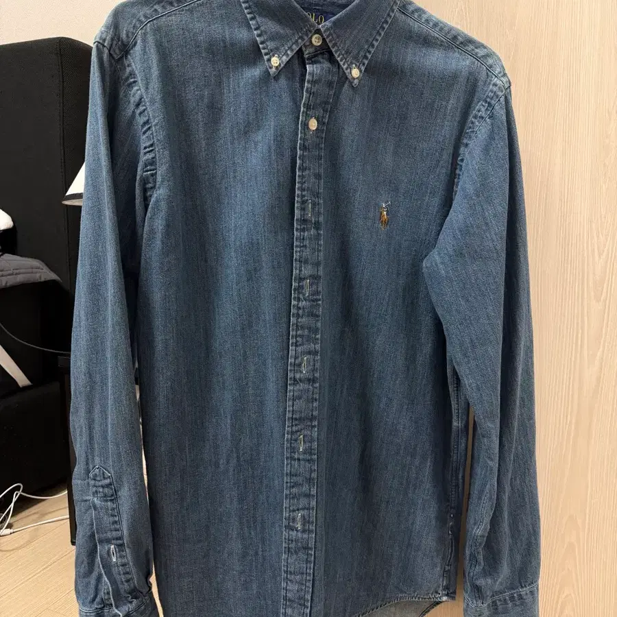 폴로 데님셔츠 클래식핏