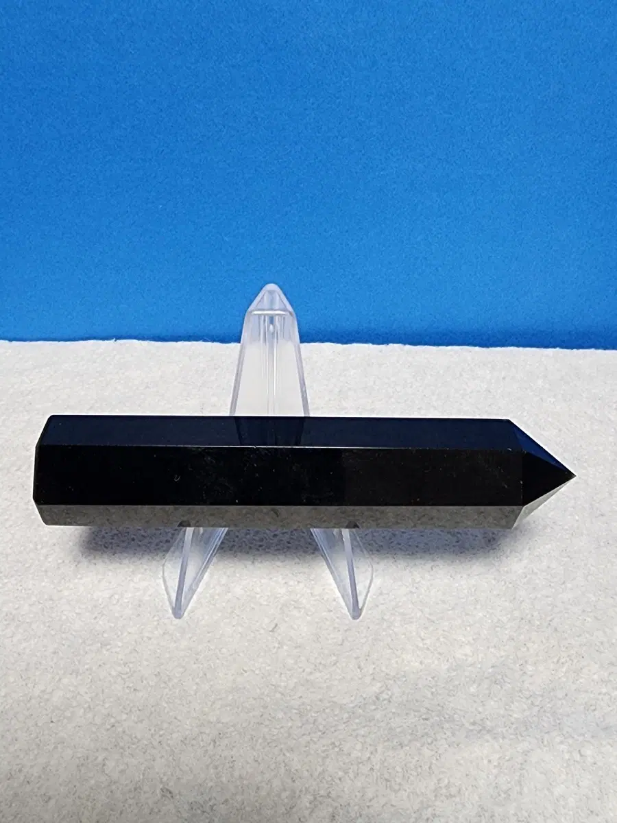 천연 흑요석 오벨리스크 (10cm)+받침대