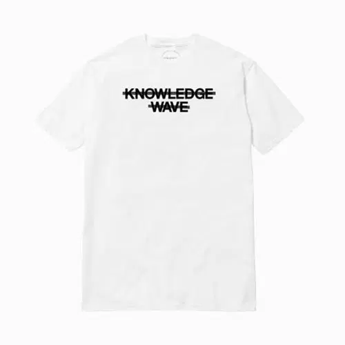 [새상품] 노우웨이브 티셔츠 L사이즈 Knowledge Wave T-White
