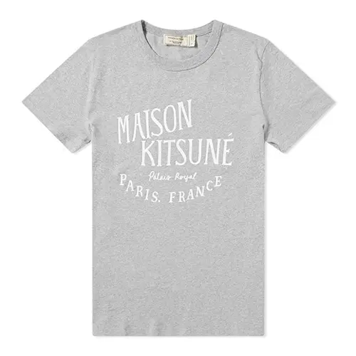 [새상품] 메종키츠네 티셔츠 XL사이즈 PALAIS ROYAL TEE-GREY MELANGE