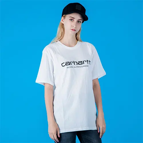 [새상품] 칼하트WIP 티셔츠 M사이즈 스크립트 반팔티(I017144) WHITE