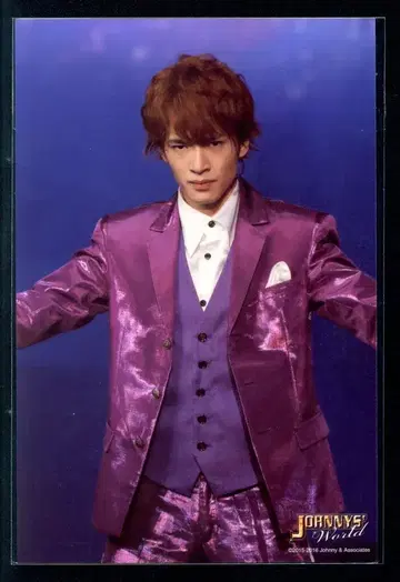 Snow Man 15-16년 JOHNNYS World 후카사와 타츠야 대형 공식 사진 *1장