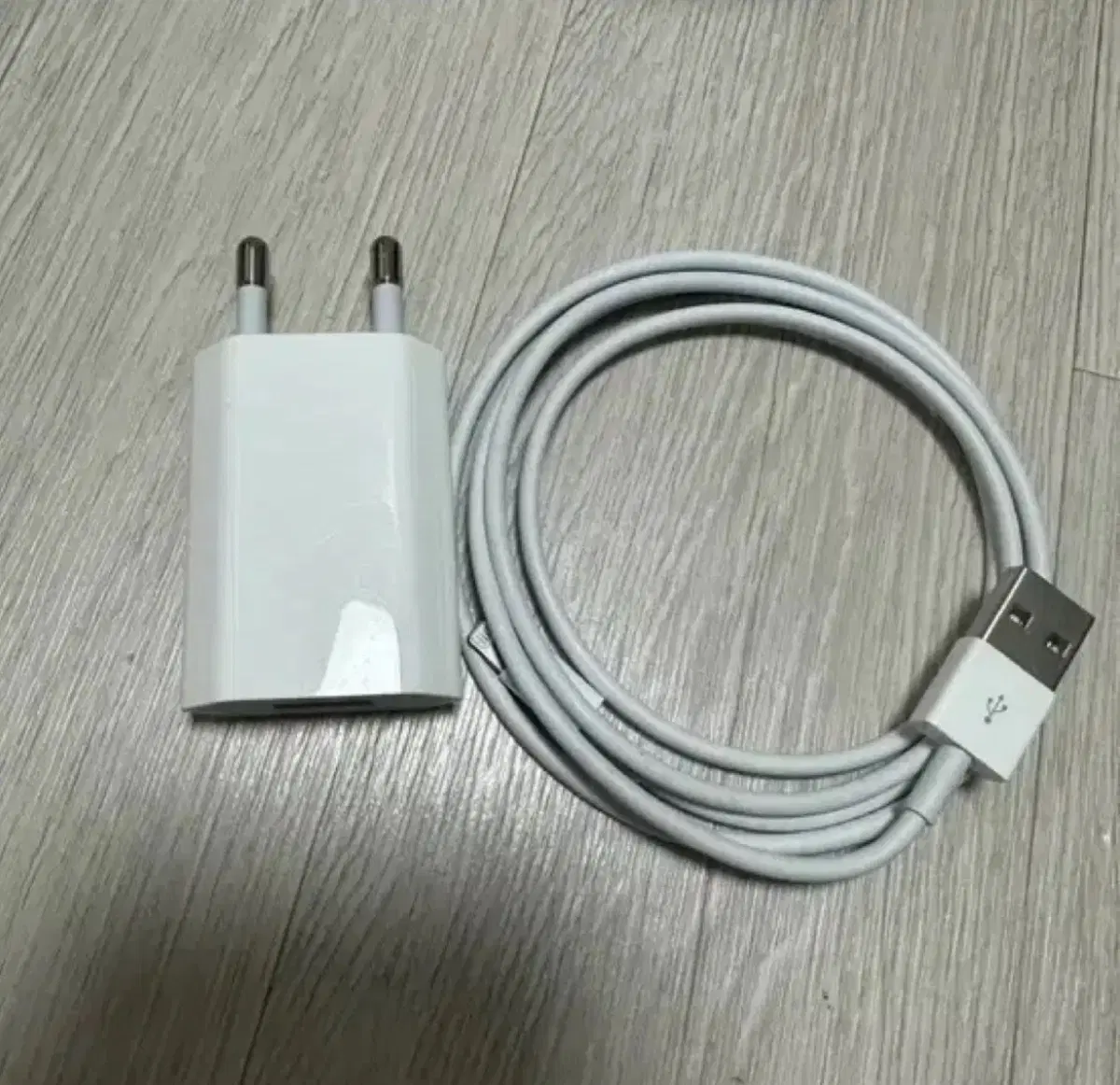 애플 정품 충전기 + USB 케이블