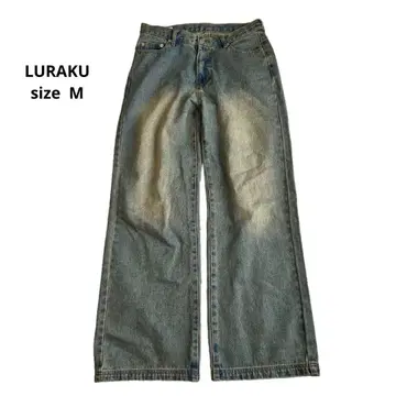 [새상품급] LURAKU 세미 플레어 워시 데님 size M