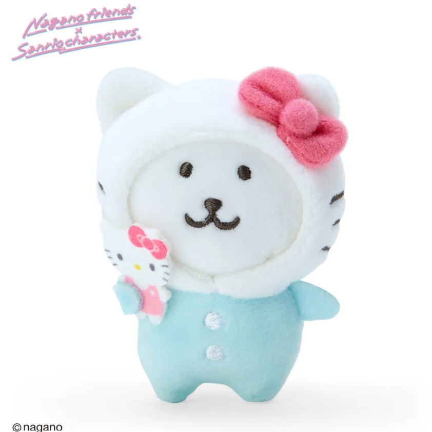 농담곰 키티 인형 뱃지 농담곰 산리오 콜라보