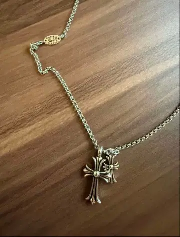 실버 50cm 크로스 펜던트 목걸이 십자가 각인 있음 탑