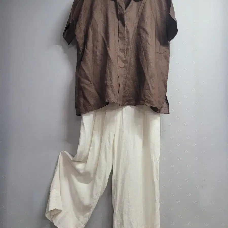 77)레이온 마 혼방 통바지