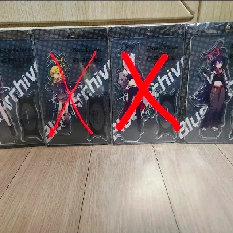 블루아카이브 무신사 콜라보 만마전 사츠키,치아키 아크릴스탠드 미개봉