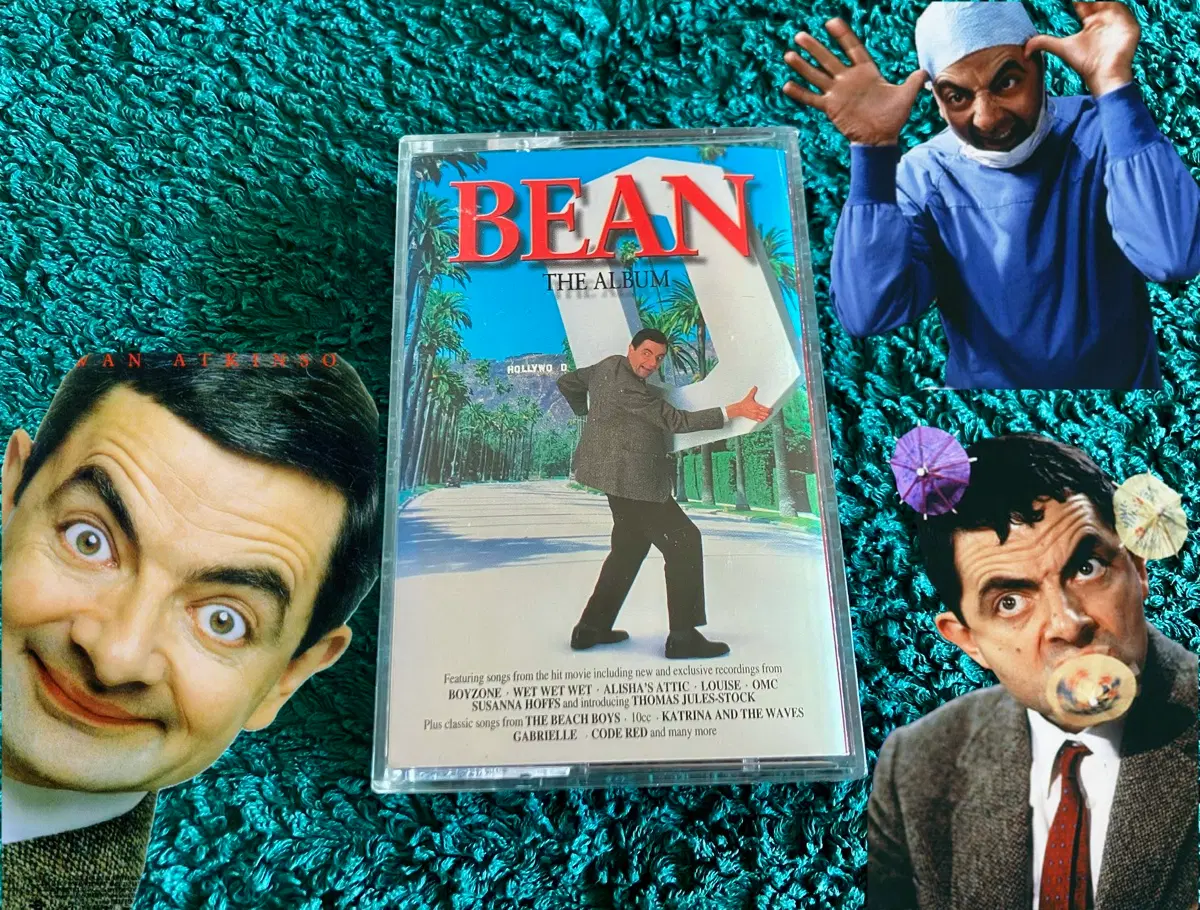배우 로완앳킨슨 미스터빈 90년대 영화 빈 Bean 오리지널 사운드트랙 OST 팝 댄스 올디스 영화음악 국내 라이센스 카세트테이프