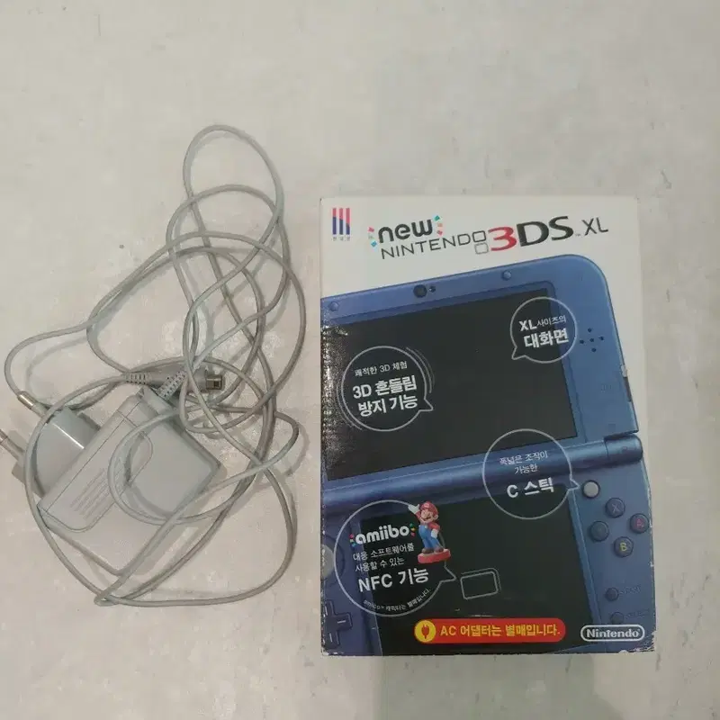최상급 뉴 new 닌텐도 3DS XL 블루 포켓몬뱅크 포켓무버