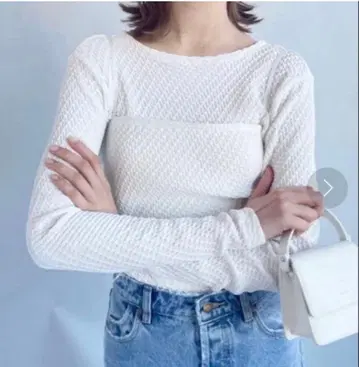 [ 익명 배송 새상품급 ] babaco 나일론 롱 슬리브 화이트