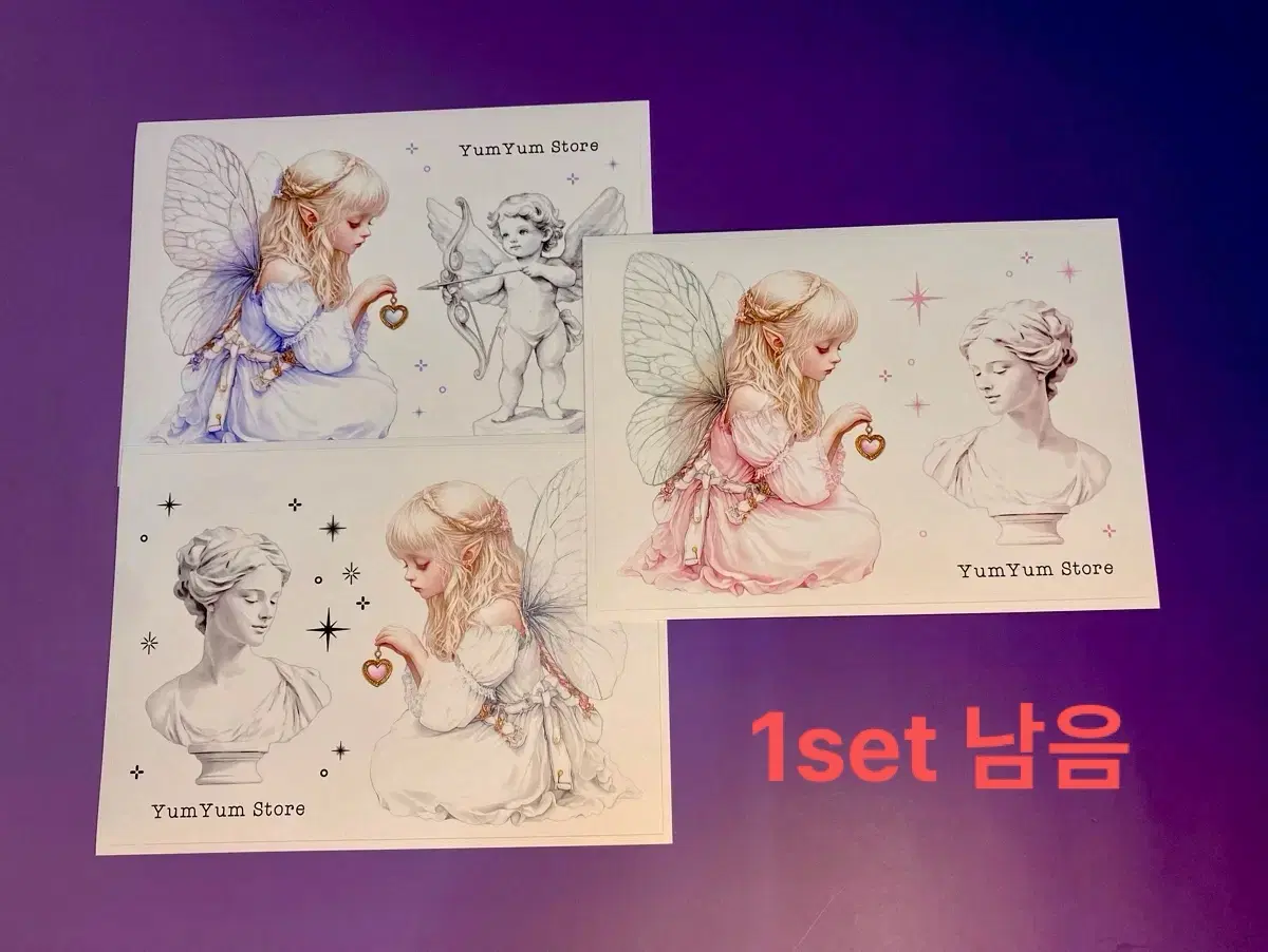 [인스] 윰윰 감성 일러스트 인물 스티커 (요정 01)
